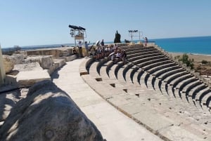 Limassol Aphrodite-Felsen und Kourion Antike Stadt.