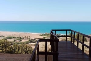 Les rochers d'Aphrodite de Limassol et la ville ancienne de Kourion.