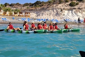 Limassol: tour en kayak por el mar en Governor's Beach con brunch