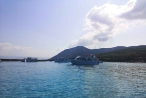 パフォス、ブルーラグーン、ラッチ、日帰りツアー、バス、ボート、ウォータースライダー。