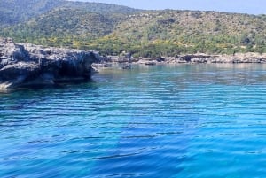 パフォス、ブルーラグーン、ラッチ、日帰りツアー、バス、ボート、ウォータースライダー。