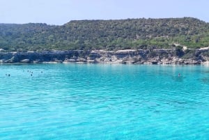 パフォス、ブルーラグーン、ラッチ、日帰りツアー、バス、ボート、ウォータースライダー。