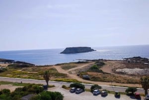 パフォス、ブルーラグーン、ラッチ、日帰りツアー、バス、ボート、ウォータースライダー。