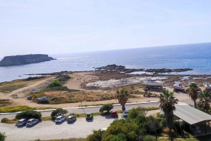 パフォス、ブルーラグーン、ラッチ、日帰りツアー、バス、ボート、ウォータースライダー。