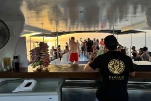 Paphos: Blue Lagoon Sunset Cruise, BBQ & Wine + Water Slide