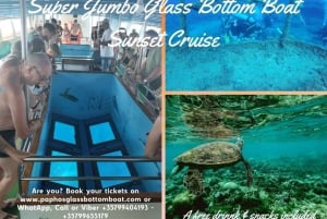 Пафос: экскурсия на лодке с прозрачным дном с купанием или сноркелингом