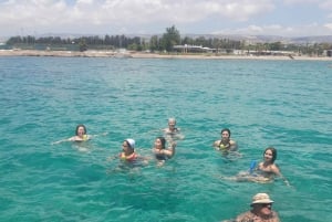 パフォス：イエローグラスボトムボートクルーズ（泳ぎ＆シュノーケリング）