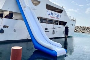 Protaras: LADY POPI Sea Cruise: Turtles, Caves & Water Slide