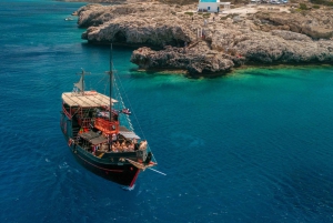 Blue Lagoon & Turtle Bay - Croisière au coucher du soleil (au départ de Protaras)