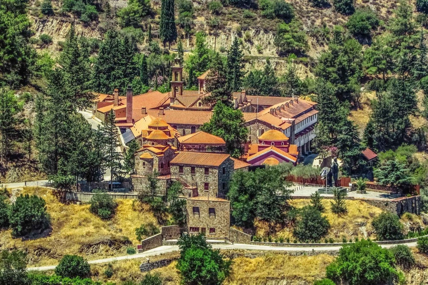 Troodos Villages and Kykkos Monastery from Paphos in Polish