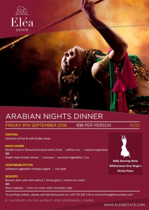 Arabian night dinner