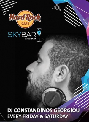 Dj Constantinos Georgiou at Skybar at Hard Rock Cafe Ayia Napa