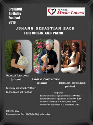 Johann Sebastian Bach for violin & piano