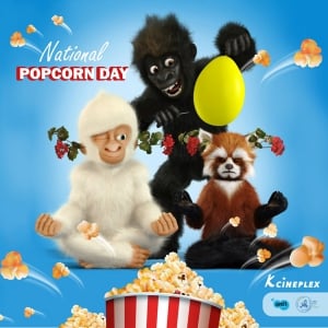 National Popcorn Day - 19th January 2019 at K Cineplex