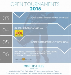 Open Tournaments 2016 at Minthis Hills Golf Club