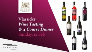 Vlassides Wine Tasting & 4 course dinner
