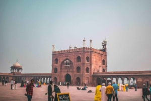 Visite à pied de 3 heures du patrimoine d'Old Delhi avec promenade en rickshaw