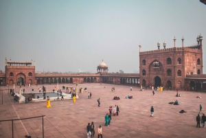 Visite à pied de 3 heures du patrimoine d'Old Delhi avec promenade en rickshaw