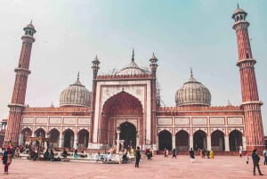 Excursão a pé de 3 horas a Old Delhi Heritage com passeio de Rickshaw