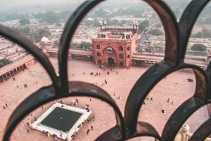 4-timers omvisning til fots i Old Delhi med rickshawtur