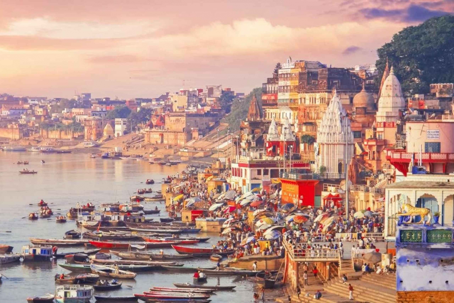 6 dagers rundreise i Det gylne triangel med spirituelt besøk i Varanasi