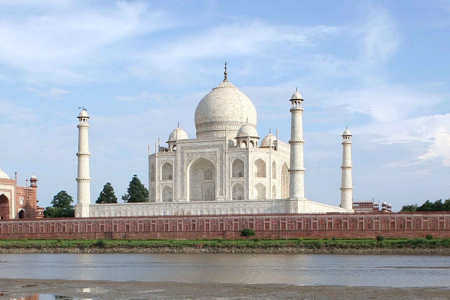 Dagsutflykt till Agra och Taj Mahal och tågbiljett från Delhi