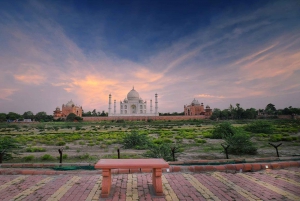 Agra: Tour turístico de un día completo en coche con guía oficial