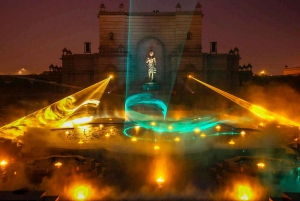 Nueva Delhi: Templo Akshardham con luz musical y fuente