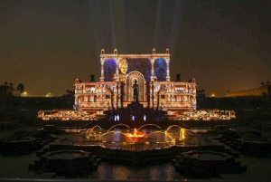 New Delhi: Akshardham-templet med musikalsk lys og springvand