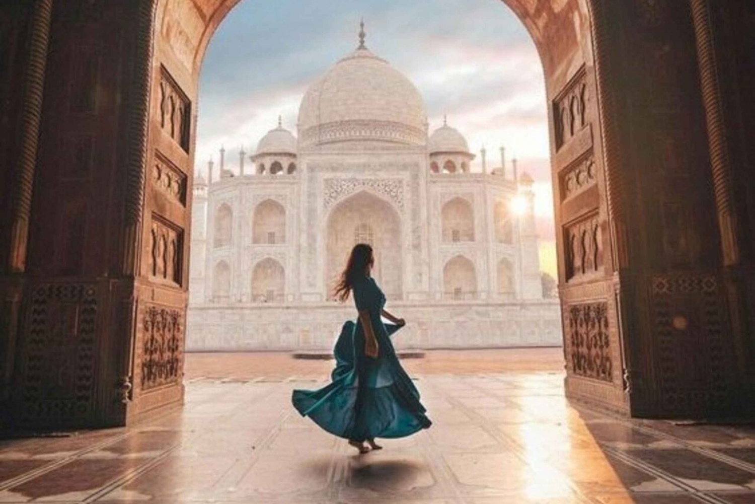 Tour privato all-inclusive del Taj Mahal e di Agra con trasferimenti