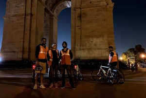 Delhi: tour in bicicletta notturno di 3 ore