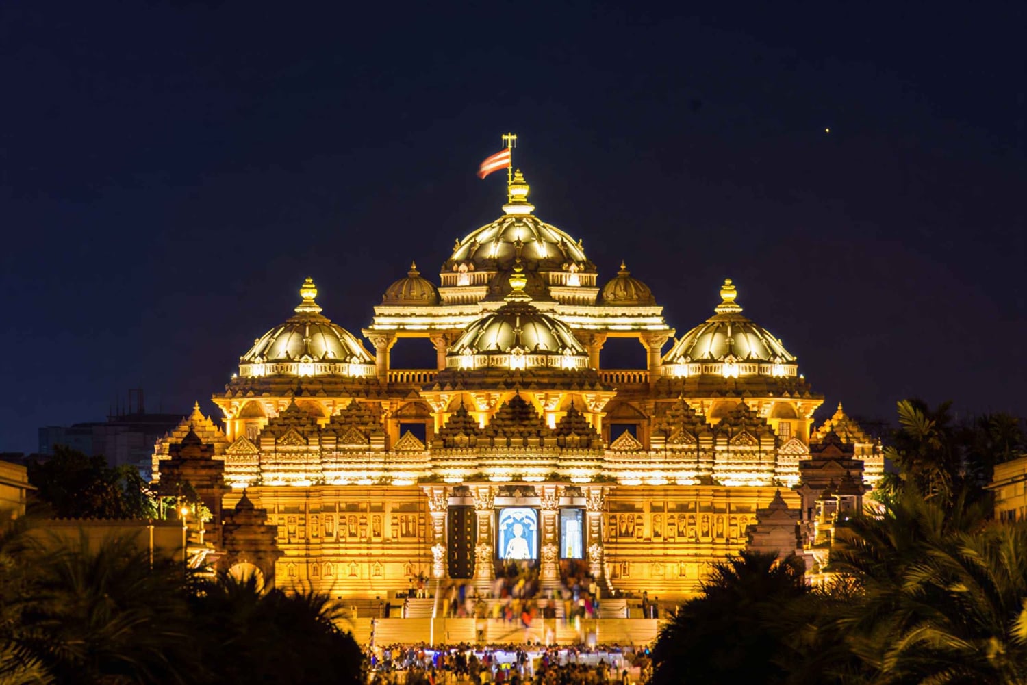 Delhi : visite spirituelle des 4 religions et spectacle aquatique d'Akshardham