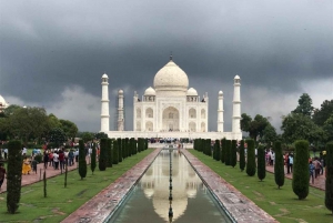 Fra Delhi: Dagsudflugt til Agra med det hurtigste tog.