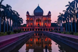 デリー：アクシャールダーム寺院、インド門＆サフダルジャングナイトツアー