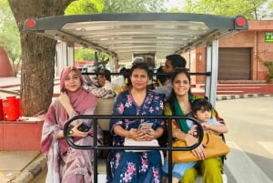 Delhi: Wycieczka samochodowa do świątyni Akshardham z pokazem wodno-świetlnym