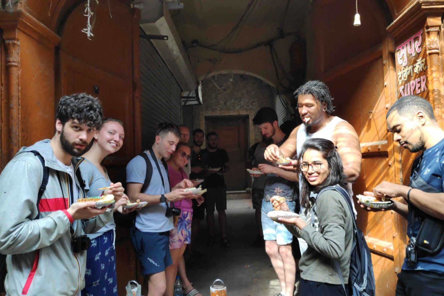 Tour del cibo del ventre di Delhi