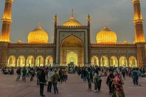 Deli à noite: passeio privado de 3 horas em carro de luxo