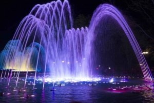 Delhi: Kveld på Akshardham med lysshow og lokal middag