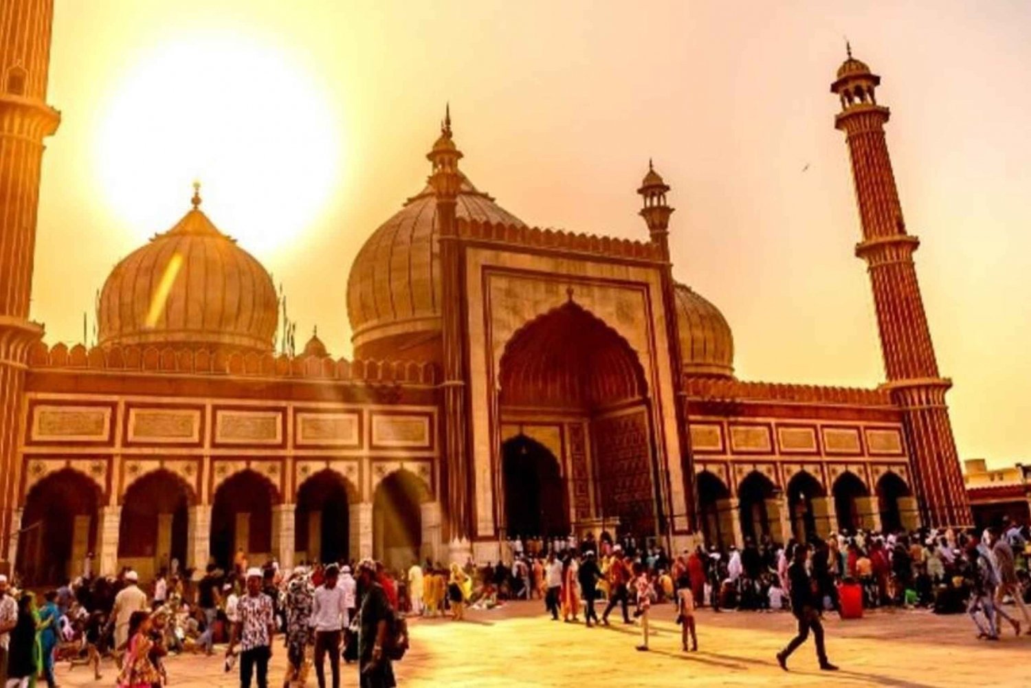 Delhi: tour panoramico serale della città vecchia con guida