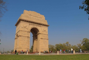 Delhi: Ganztägige Sightseeingtour durch Delhi mit öffentlichen Verkehrsmitteln