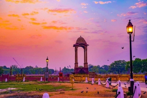 Delhi : visite d'une jounée touristique en voiture avec guide gouvernemental