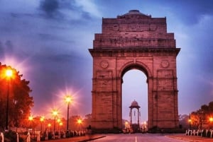 Delhi: Guidet byrundvisning om aftenen i Delhi - 4 timer