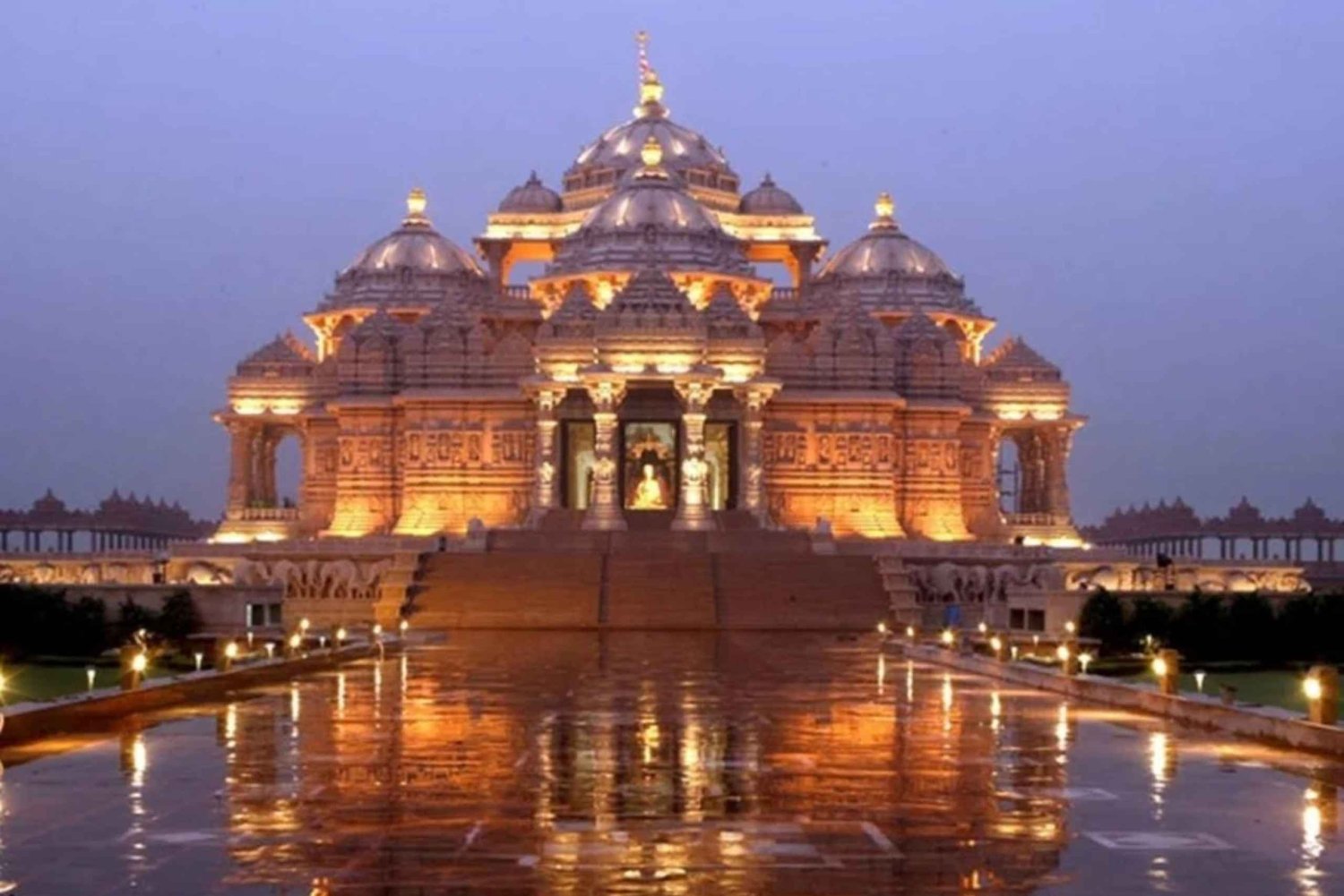 Delhi: Humayuns Grabmal & Akshardham-Tempel Abend-Tour