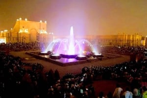 Delhi: spettacolo di luci e acqua ad Akshardham con auto, guida e cena