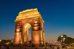 Delhi: Nachttour mit Rikschafahrt und Street Food