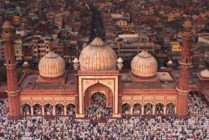 Delhi: tour della città vecchia e nuova di un giorno con pranzo
