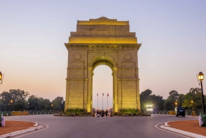 Delhi : visite d'une jounée à pied et en voiture avec guide