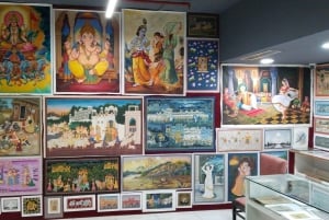 Delhi: tour privato guidato dello shopping in auto con aria condizionata e trasferimento