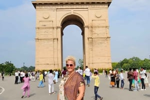 Delhi: Privat halvdags byrundvisning med afhentning og højdepunkter