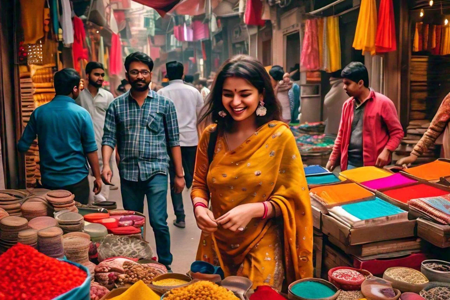 Delhi: Privat shoppingtur med hotelafhentning